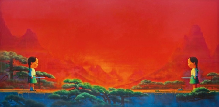劉野《劍》 180×360cm 布面油畫 2001-2002 

成交價(jià)：4268萬(wàn)港元

2013香港蘇富比秋拍

