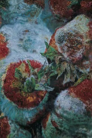 張小濤 《潰爛的山水》 300×200cm 布面油畫 2006