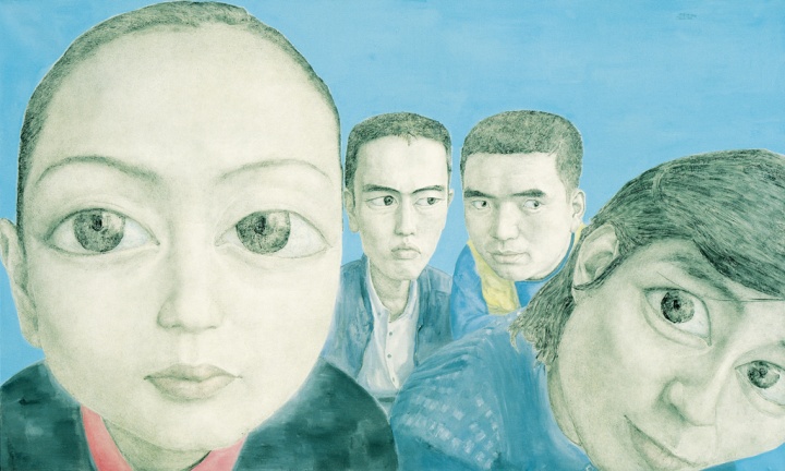 忻海洲 《變動 No.1》 180×300cm  布面丙烯 1999
