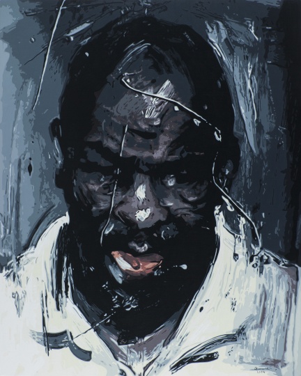 郭偉 《人物 No.5》 150×120cm 布面丙烯 2014
