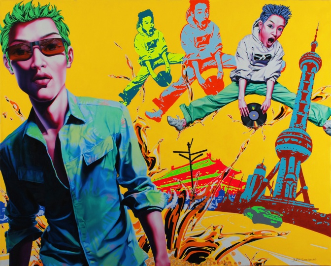 熊莉鈞 《從北京到上?！?200×250cm 布面油畫、丙烯 2009
