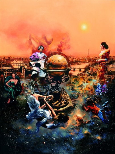 鐘飆 《紅》 400×300cm 布面丙烯 2011
