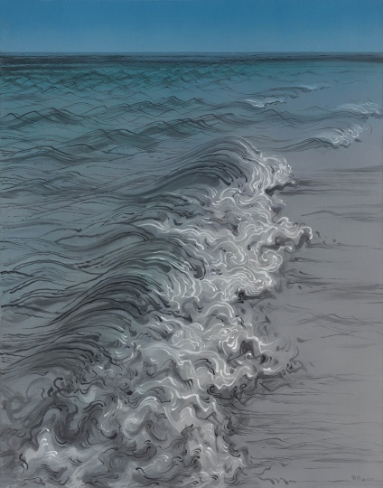 曹敬平 《臨水之五》 140×110cm 布面油畫 2008
