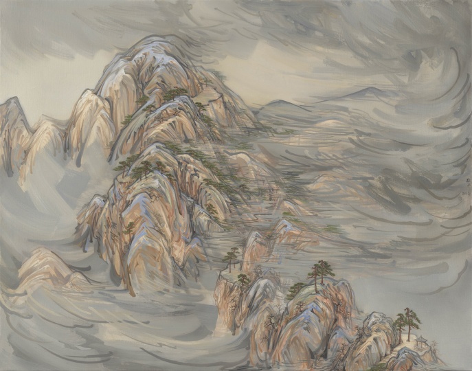 曹敬平 《臨水之五》 140×110cm 布面油畫 2008
