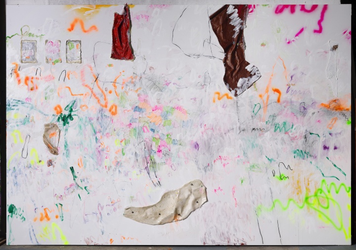 楊述 《無題2021》 綜合材料 、丙烯顏料 400x280cm 2021

 
