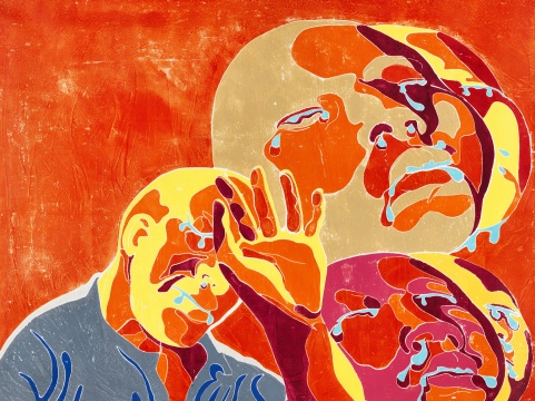 《2013-2015》122x163cm 木刻版畫 2015
