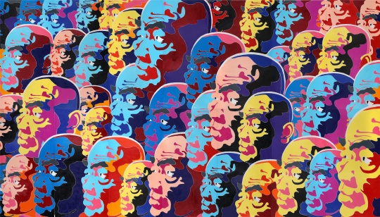 《2017》488x852cm 木刻版畫 2017
