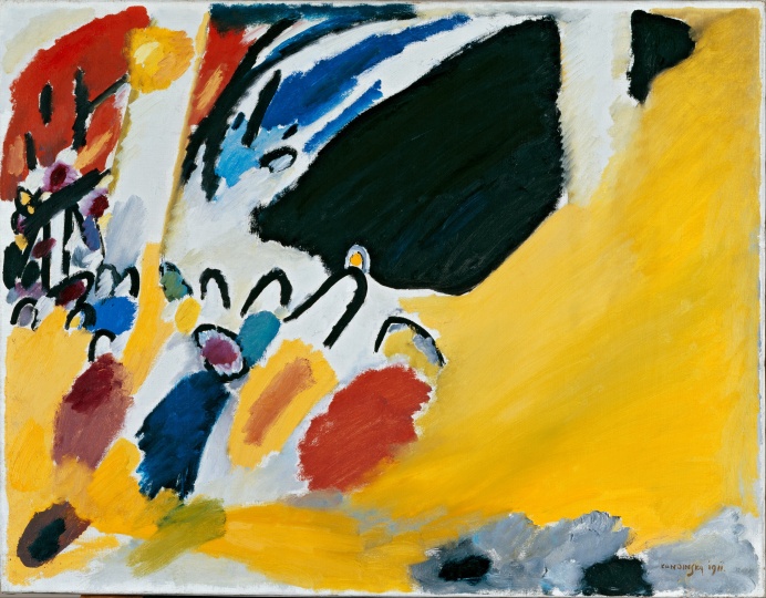 康定斯基《印象Ⅲ（音樂會）》77.5×100cm 布面油畫 1911
