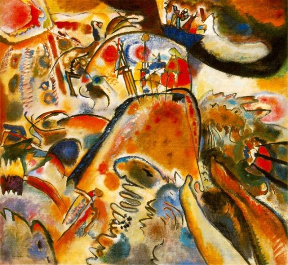 康定斯基《小樂趣》109.8×119.7cm 布面油畫 1913
