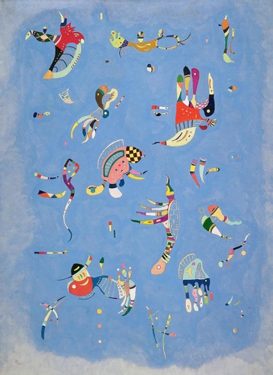康定斯基《天藍色》100×73cm 布面油畫 1940
