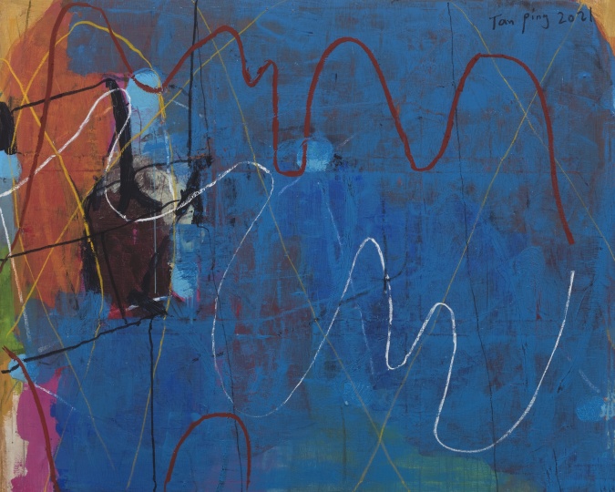 《無題》 160×200cm 布面丙烯 2021 

 
