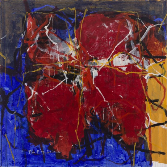 《無題》 200×200cm 布面丙烯 2020  
