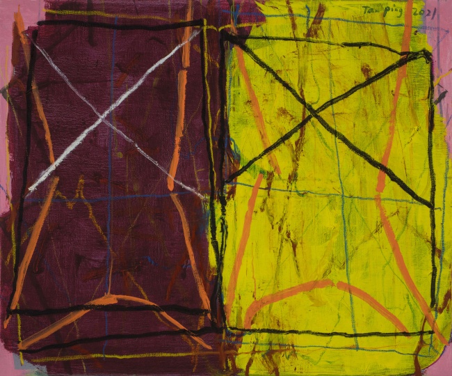 《無題》 100×120cm 布面丙烯 2021

 
