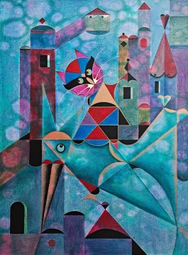 洪達《帶我飛》 60X80cm 布面油畫 2021
