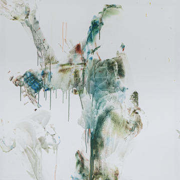 《愛我 3》 100x100cm 布面丙烯 2021 
