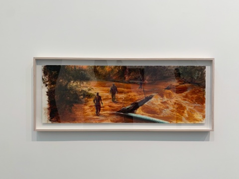 劉海辰《洪流》，“16:9 風(fēng)云無盡”展覽現(xiàn)場
