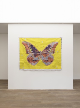 蔣竹韻 《春神》  200×150cm 十字繡初圖、針、線 2021
