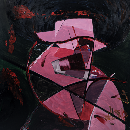 《自我介紹 1》 100×100cm 布面丙烯 2020 

 
