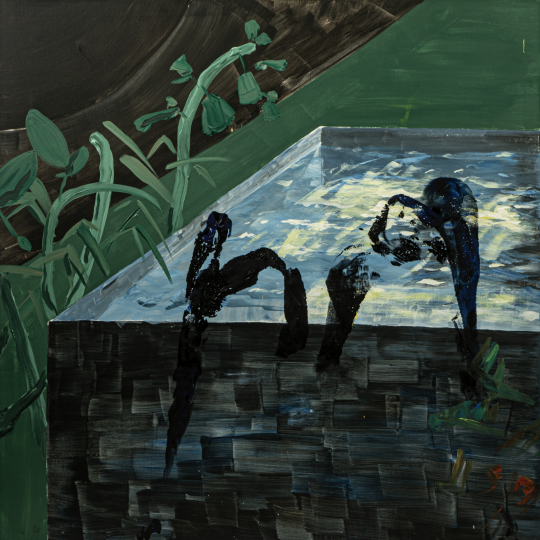 《自我介紹 3》 100×100cm 布面丙烯 2020 
