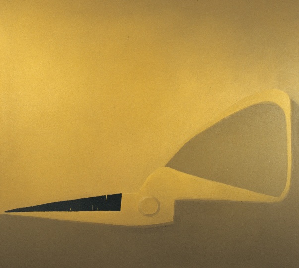《半把黃色剪刀》 180×200cm 布面油畫 2005
