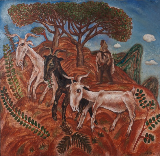 《圭山三月》 90×100cm 布面油畫 1986
