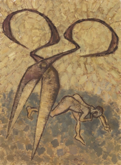 《剪刀叢林·光芒》 300×220cm 布面丙烯、油畫 2018-2019