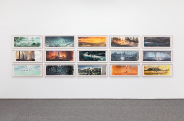劉海辰個展“16:9風云無盡”現場，星空間

 
