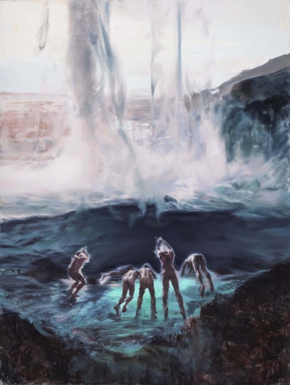 《蒸汽、水霧的象征》 275×205cm 布面油畫 2021

 
