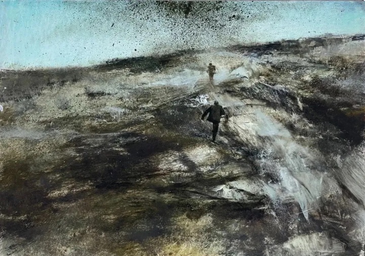 《追捕》 36×48cm 紙本油畫棒 2019

 
