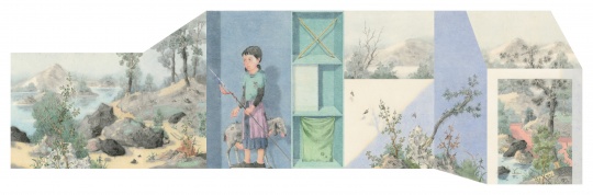《不需歸圖》 165x540cm 紙本設(shè)色 2020
