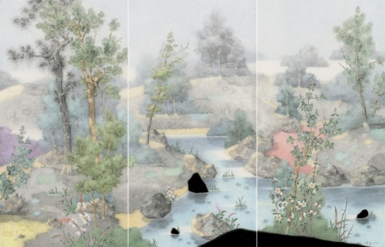 《諸野之薄》 144x219cm 紙本設(shè)色 2021
