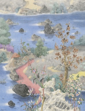 《諸野之沉》 150x115cm 紙本設(shè)色 2021
