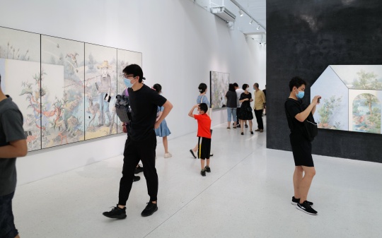 曾健勇個(gè)展“七巧板”展覽現(xiàn)場，索卡藝術(shù)
