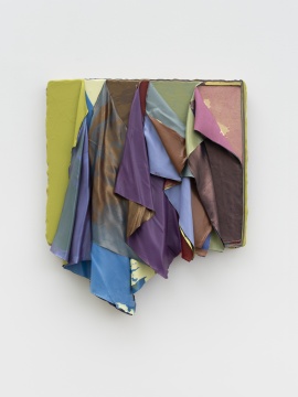 鞠婷 《無題061920》 75 × 63 × 11 cm 木板丙烯 2020
