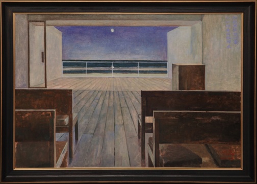 付蕊 《一首藍(lán)色的詩(shī) II》 80x120cm 布面油畫 2020
