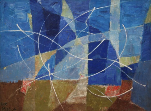 黃銳《無限的空間》55×74cm 1979
