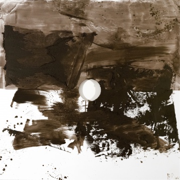 黃銳《天》125×64.5cm 油彩及其他媒介 2021
