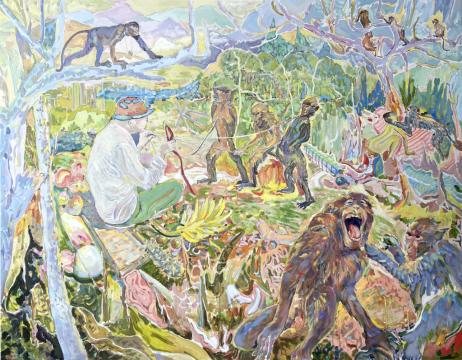 《上午》140×180cm 布面油畫(huà) 2021
