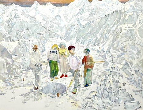 《天山》140×180 布面油畫(huà) 2021 