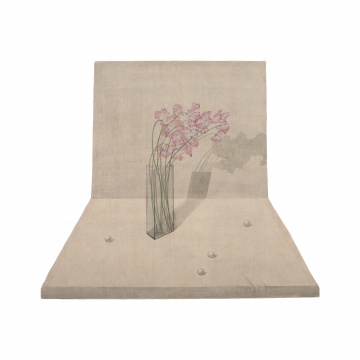 顧靜 《瓶花2》 50X70cm 絹本設(shè)色 2021