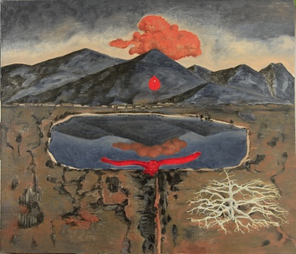 蘇斌 《如是而居--紅雨》 60X70cm 布面油畫 2020