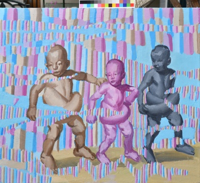 唐志岡 《內(nèi)卷3 》 80cm×70cm 布面油畫 2021