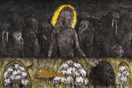 董重 《夜宴圖3 》 120X180cm 布面油彩 2019
