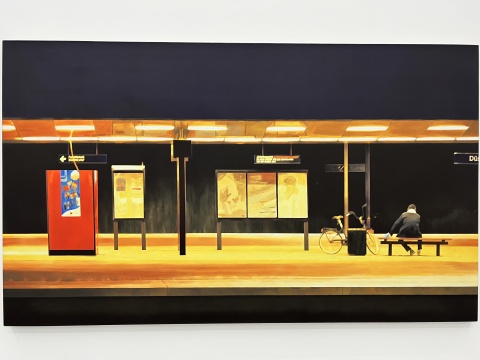 《車站》 148×250 cm 布面丙烯 2021
