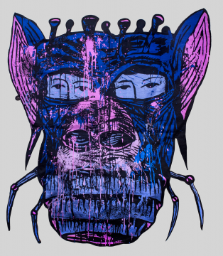 艾柯·努格羅荷《異》，刺繡畫，167 x 159 cm，2020
