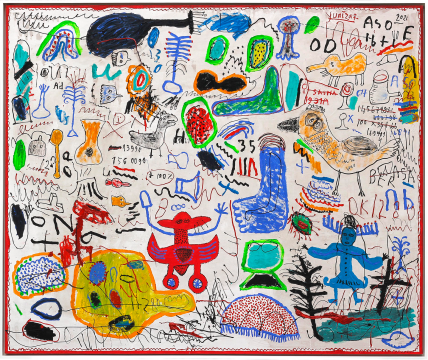 尤尼扎爾《無題 》，布面丙烯，200 × 240 cm，2021
