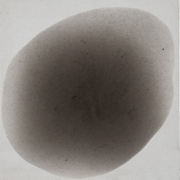 張震宇《20211225》45×45cm 布面灰塵 2021
