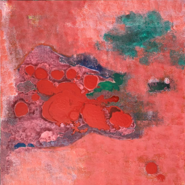 白京生 《火烈鳥系列》 120x120cm  布面丙烯  2021
