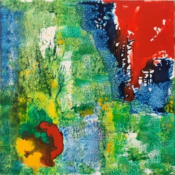 白京生 《火烈鳥系列》 120x120cm  布面丙烯  2021

