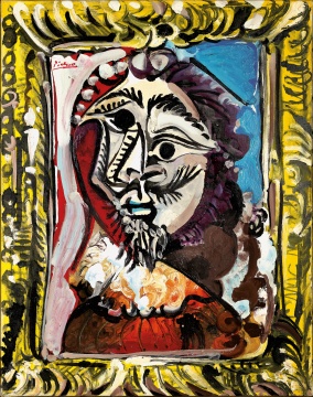 巴布羅·畢加索《畫框中的男子半身像》 92 x 73 cm 油彩 畫布 1969

成交價：174,950,000港元
